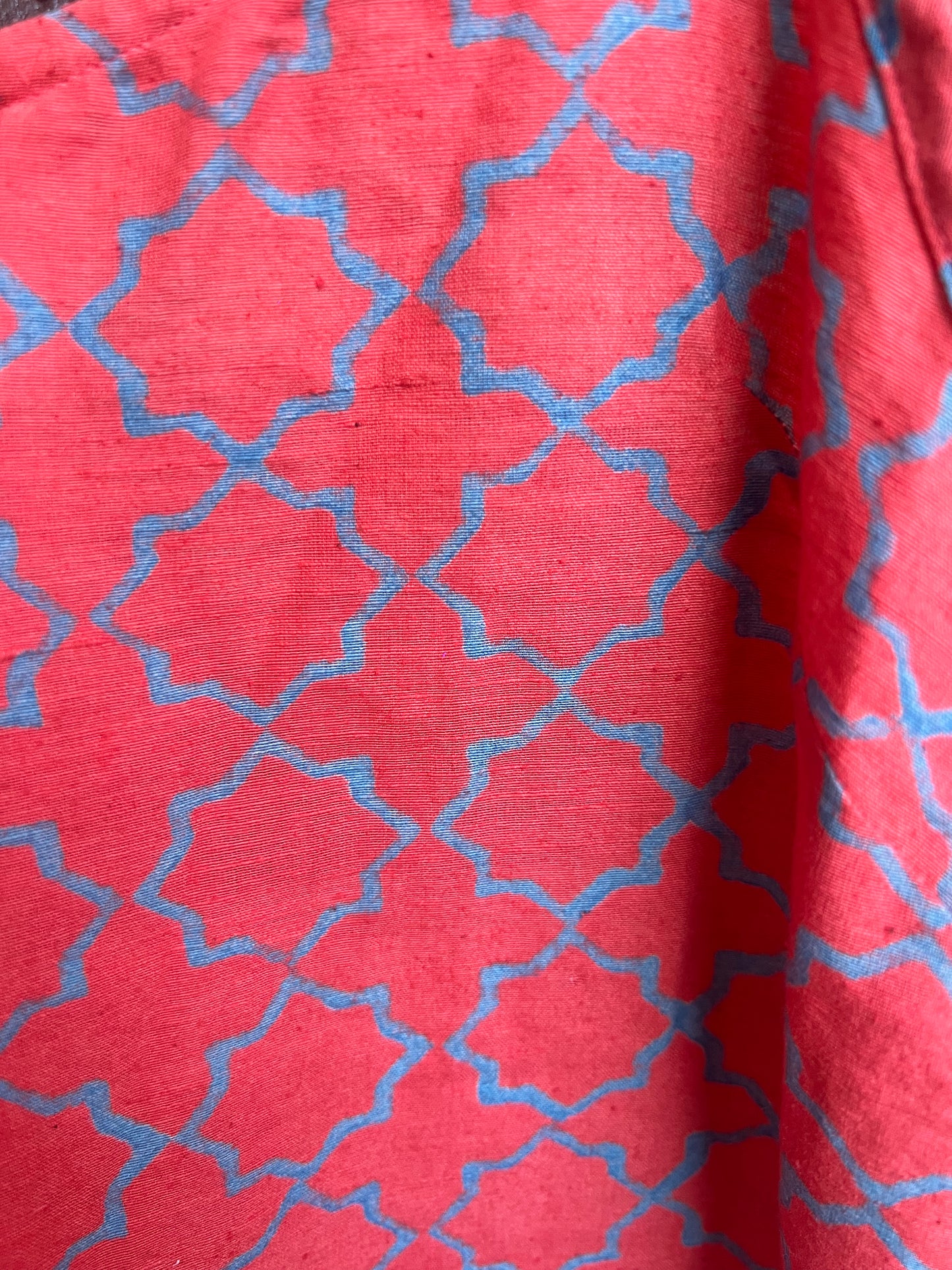 Handloom Linen Soft Slip Dress- Geo