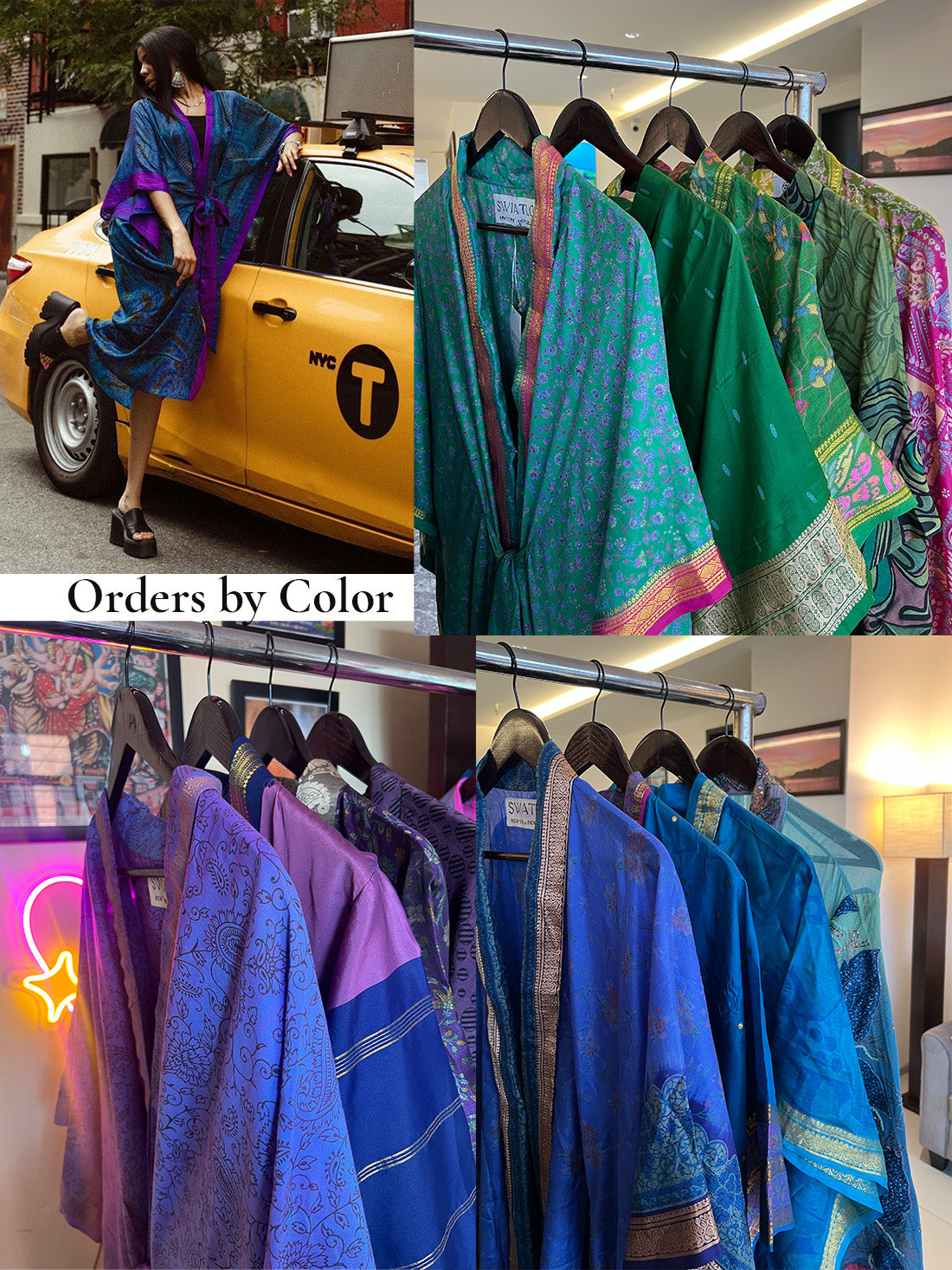 Saree Kaftan Dress - Wholesale